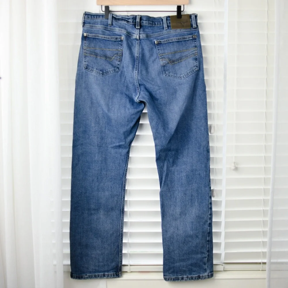 Wrangler 20X Men's Blue Jeans 34x30 Straight Leg Stretch Western Denim‎
